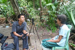 Recording Marta Vaso Talking with Laji Singer, Marta Vaso, in Ivana, Batanes about how she learned her songs.